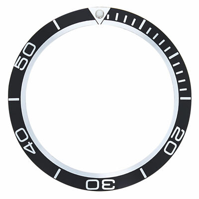 BEZEL INSERT FITS FOR 45.5MM OMEGA SEAMASTER PLANET OCEAN 220.50,00 WATCH BLACK