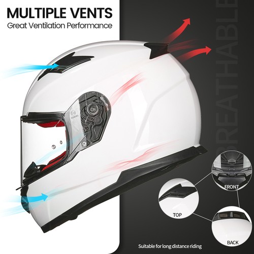 ILM USED Full Face Motorcycle Helmets for Adults Dual Sport Pinlock Anti Fog DOT