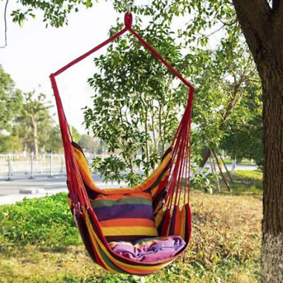 Colorful Stripe Hammock Swing Chair For Indoor Use QH1