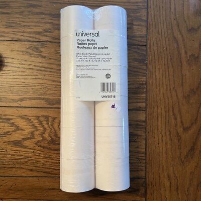 Universal Paper Rolls , 2.25 in x 150 ft. 12 Per Pack (UNV35715)