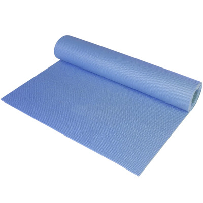 Blue Yoga Mat 3mm Thick Fitness Exercise Cardio Roll Up Floor Mat Slip Resistant