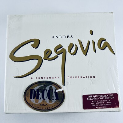Andres Segovia: A Centenary Celebration (CD, 1994, 4 Disc Box Set, MCA)