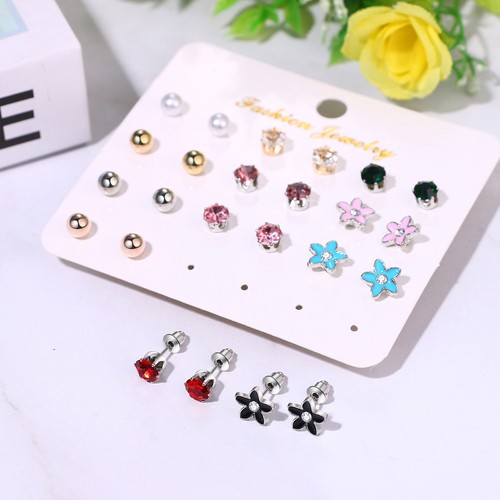 30 Pairs Hypoallergenic Earrings for Girls Teens Women Sensitive Ears Cute Studs