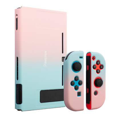 For Nintendo Switch Joycon Protective Case Cover Anti-Scratch, Pink & Blue