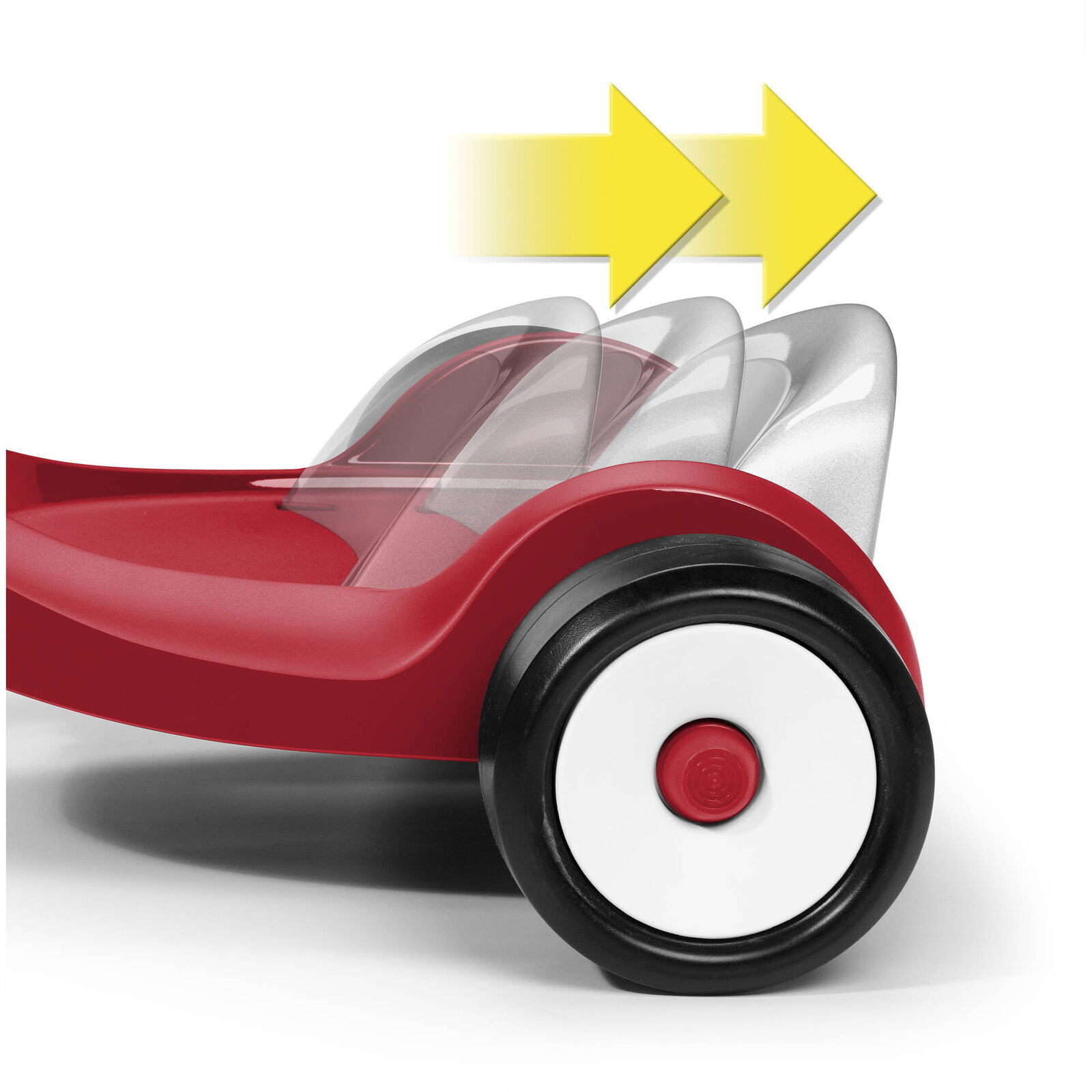 Tricycle Racer with Lights Sounds Kid Outdoor Toy Ride on Tricycle, Red