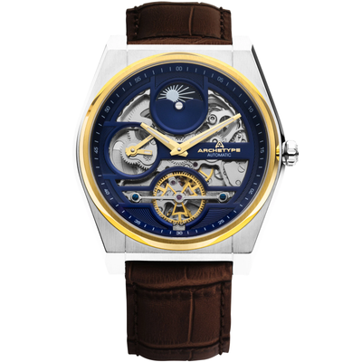 Pre-owned Archetype Rogue Automatic Silver Brown Navy