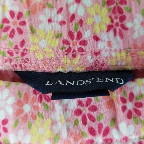 Lands End Girls Skirt 5 Pink Floral Built in Shorts MV4