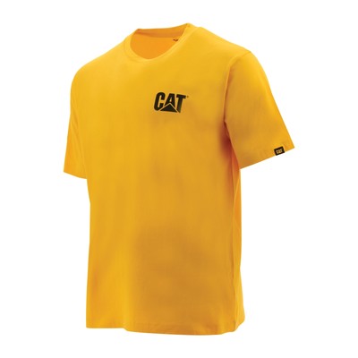 

Мужская футболка торговой марки Caterpillar Yellow  Аксессуары для одежды Хлопок, Желтый