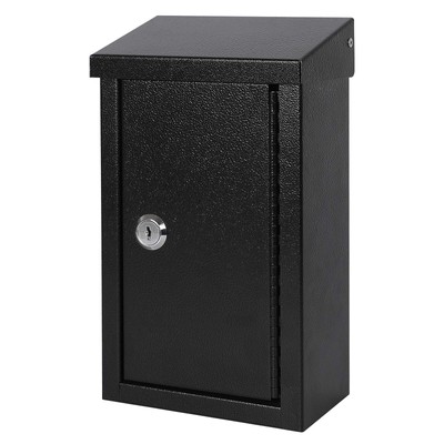 xydled Wall-Mounted Key Drop Box with Key Lock, Metal Mailbox, Indoor& Outdoo...