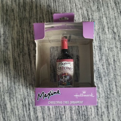 Maxine CRABernet Full-Bodied & Sassy Red Wine Bottle Ornament by Hallmark