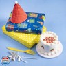 WRAPAHOLIC Reversible Birthday Wrapping Paper - Mini Roll - 17 Inch X 33 Feet - Gift Boxes and Polka Dot Design for Birthday, Party, Baby Shower