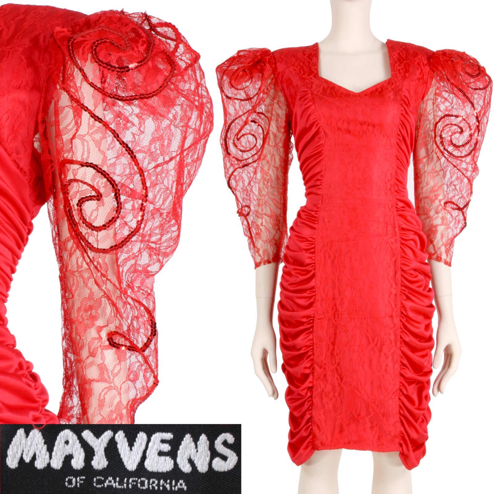 Ameri VINTAGE LACE KUNG FU DRESS
