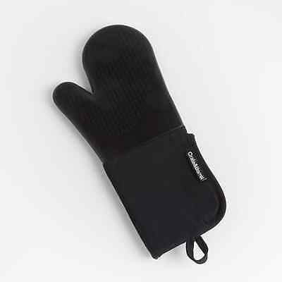 Crate and Barrel Silicone Blue Oven Mitt