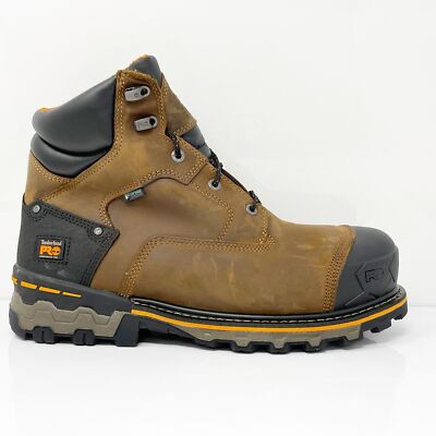 

Мужские рабочие ботинки Timberland Pro Boondock 6 дюймов 92615 коричневые с композитным носком, размер 14 Вт, Коричневый, Boondock