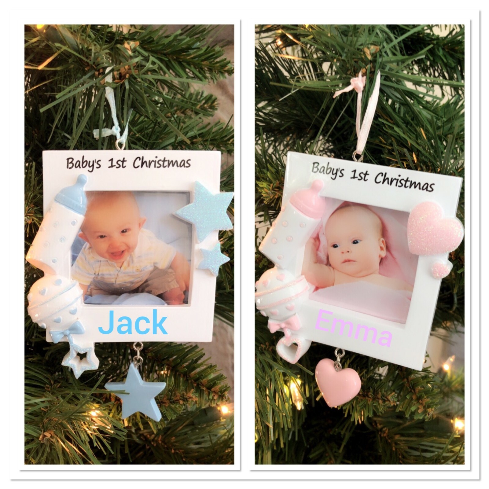 baby girl first christmas tree decoration