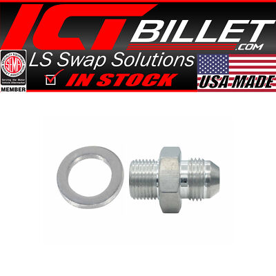 ICT Billet 8AN Flare to M18-1.5mm Bosch 044 Fuel Pump Inlet Fitting