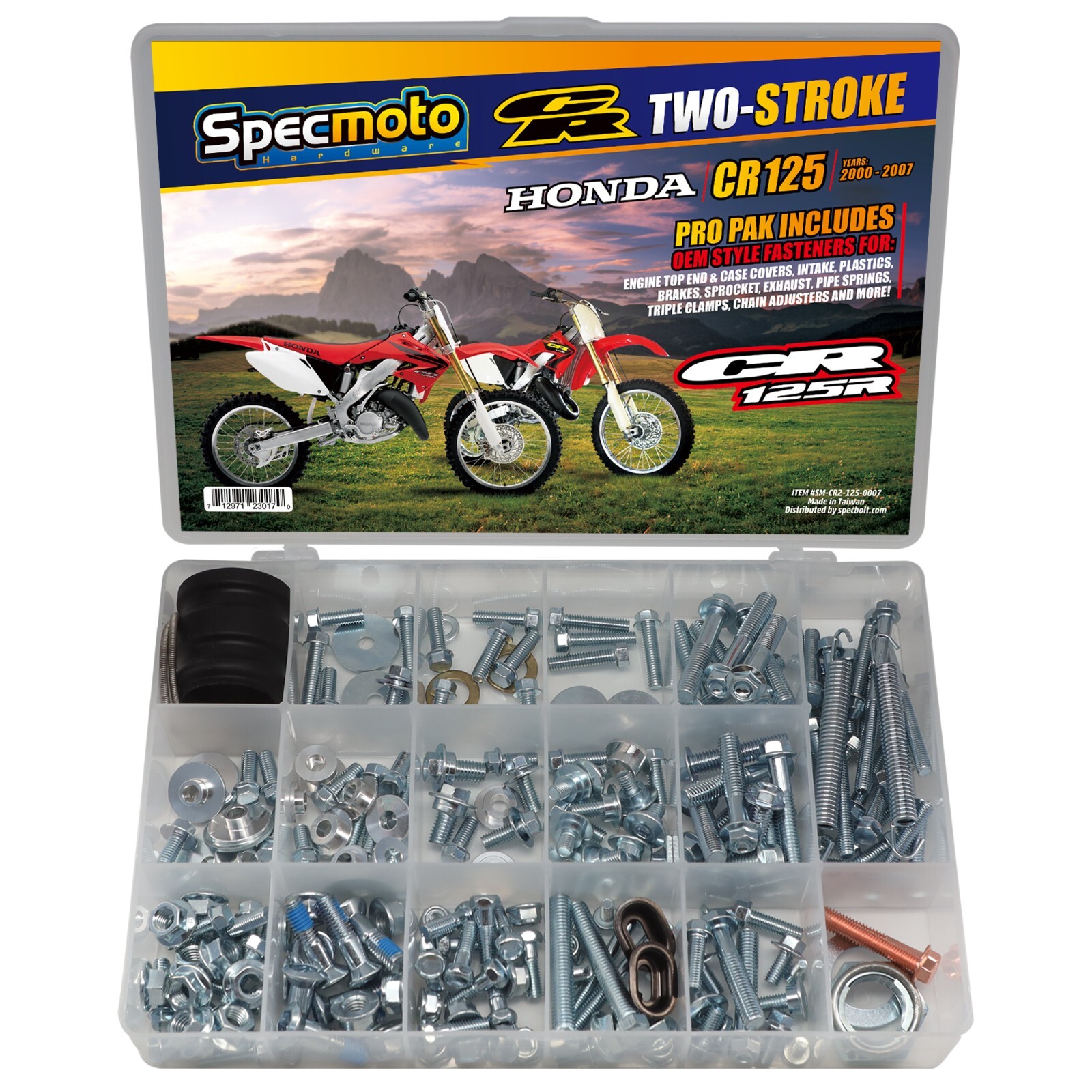 Pro Pak Bolt Fastener Kit Honda CR125 00-07 2-Stroke CR 125
