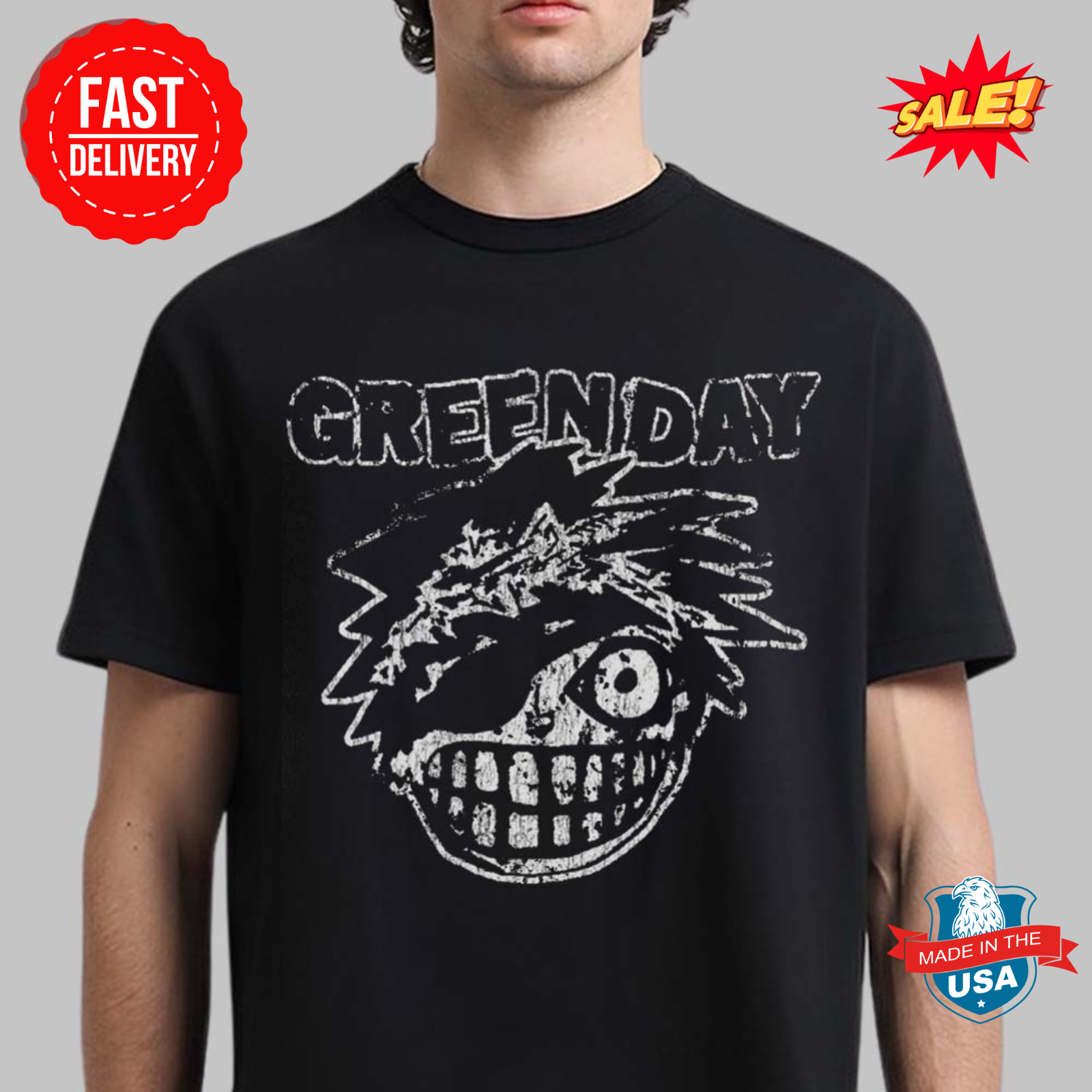 Green Day Tour 2025 Tシャツ M ダークグレー Green Day Tour 2025 Asia And Australia Tour Merch Two Sides