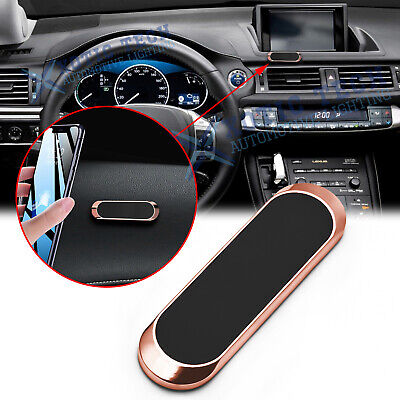 Rose Gold 360° Magnetic Car Mount Cell Phone Holder Stand for iPhone Samsung GPS