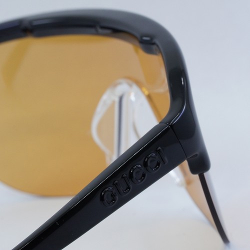 Pre-owned Gucci Gg1645s 005 Black/orange 99-1-125 Sunglasses