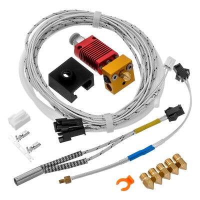 Extruder 'Kit II' 24V 40W Hotend MK8 Screw In Thermistor 0.4mm 1.75mm Nozzle
