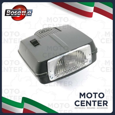 FARO ANTERIORE GRIGIO COMPLETO PIAGGIO BRAVO 50 ERRE 2 ('75-'81) EEM1T/EEV1T