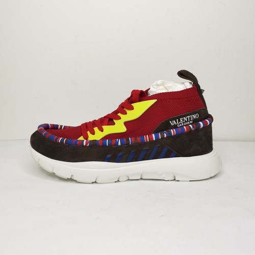 Pre-owned Valentino Garavani Rockstud Sneaker Toe Men's Us 8 Eur 41 $995 In Multicolor