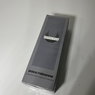 Paco Rabanne Invictus All Over Shampoo Shower Gel Body Wash MEN 3.4oz NEW IN BOX