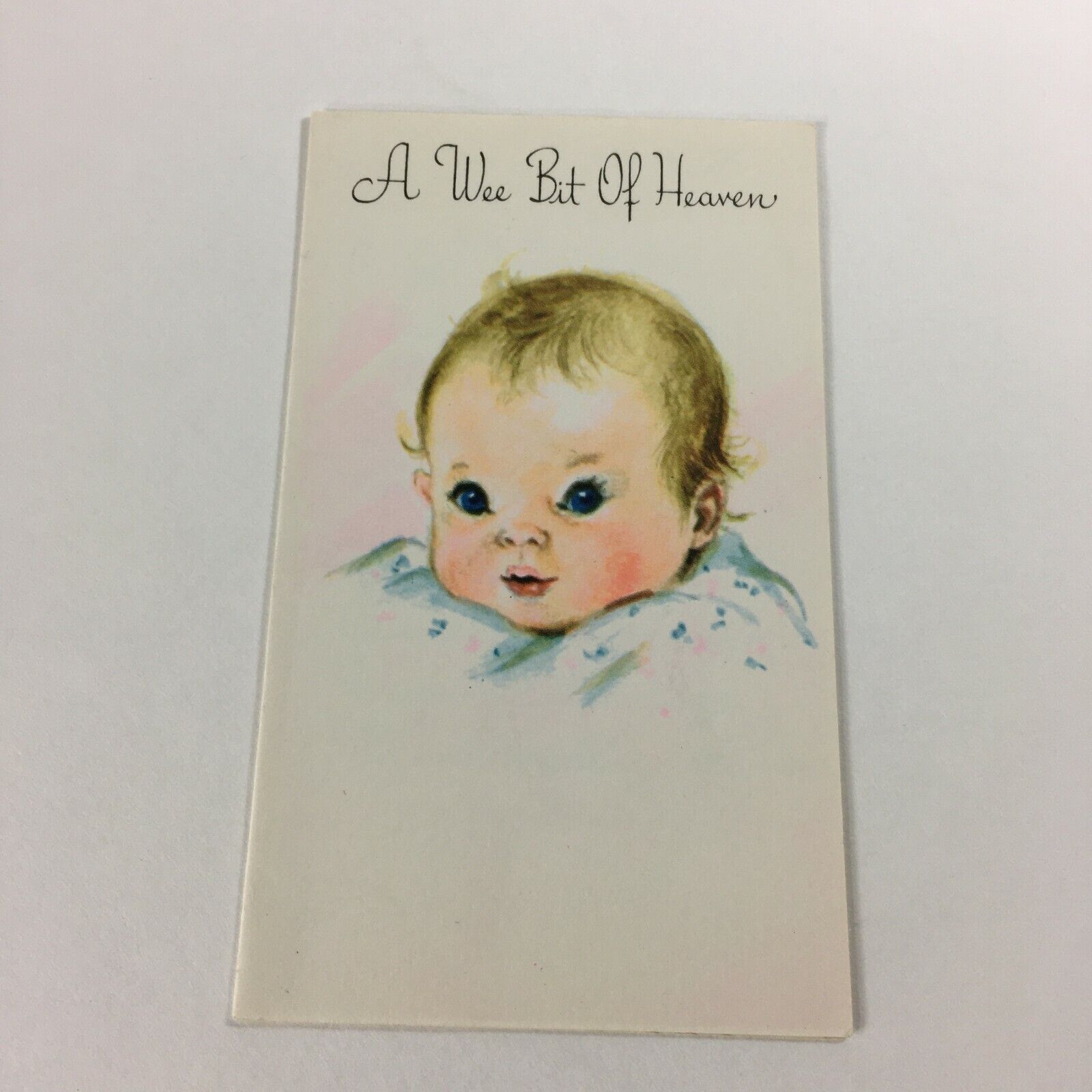 Vintage 1970s Greeting Card Baby 