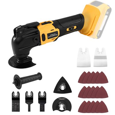Cordless Oscillating Tool for Dewalt 20V Battery, 6 Variable Speed Brushless-...