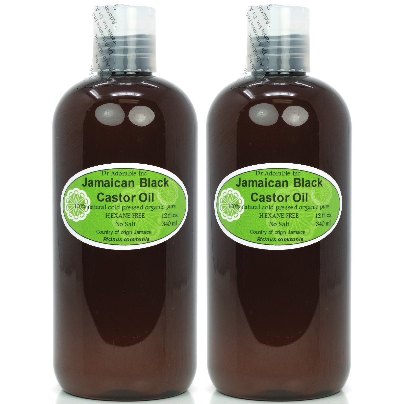 JAMAICAN BLACK CASTOR OIL ORGANIC BY DR.ADORABLE HAIR FOOD 2 OZ UP TO GALLON