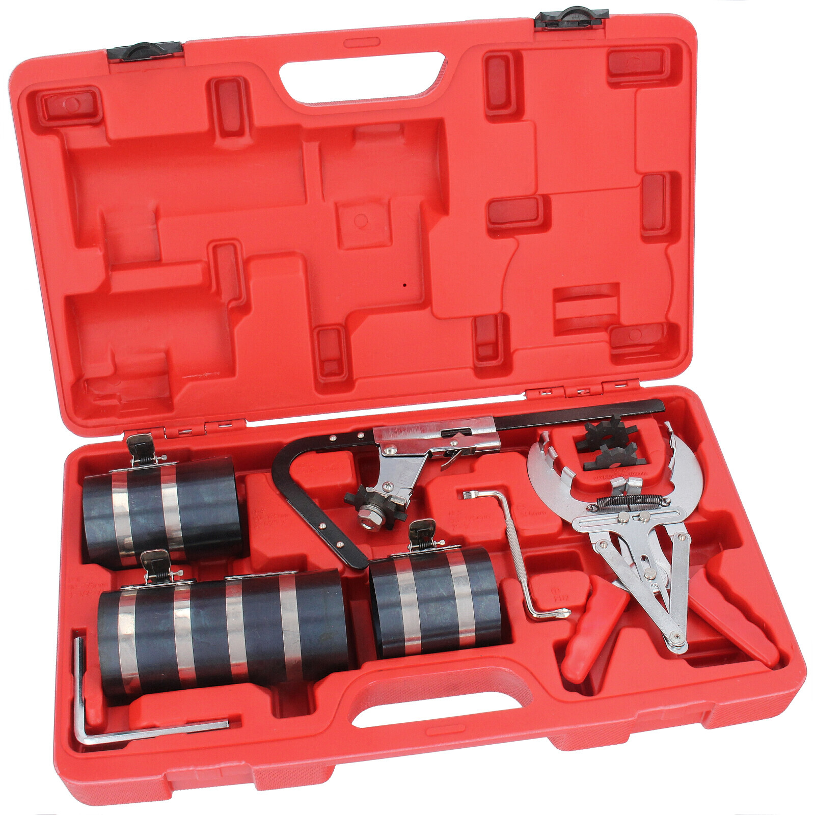 Kolbenring Spannband Satz Werkzeug Set Kolbenringzange montieren Wechsel spannen