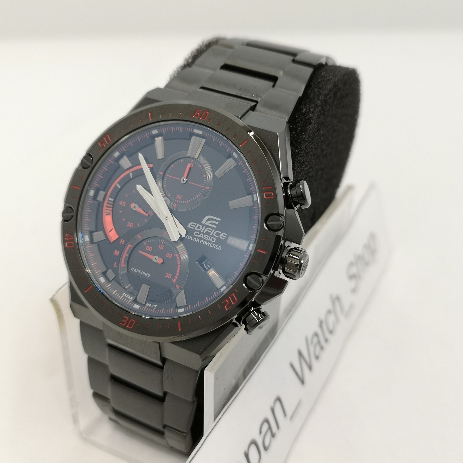 Pre-owned Casio Edifice Efs-s560ydc-1ajf Black Solar Men's Watch In Box