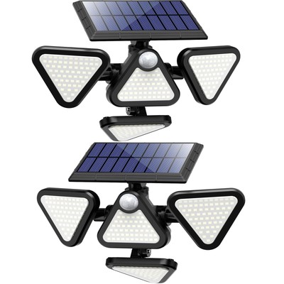 , 243 Led 6500k Solar Flood Lights O...