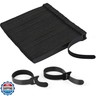 180PCS Reusable Cable Ties with Hook and Loop, Multi-purpose Adjustable 8 Inch Cable Management Wire Ties Cable Straps for Organizing Home, Office and Data Centers, Black