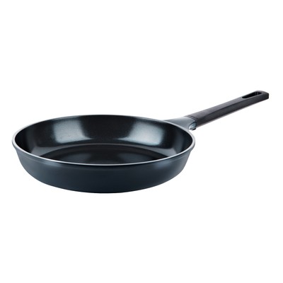 12'' Green Ceramic Frying Pan by Ozeri, Non-Stick Coating Vulcan Black