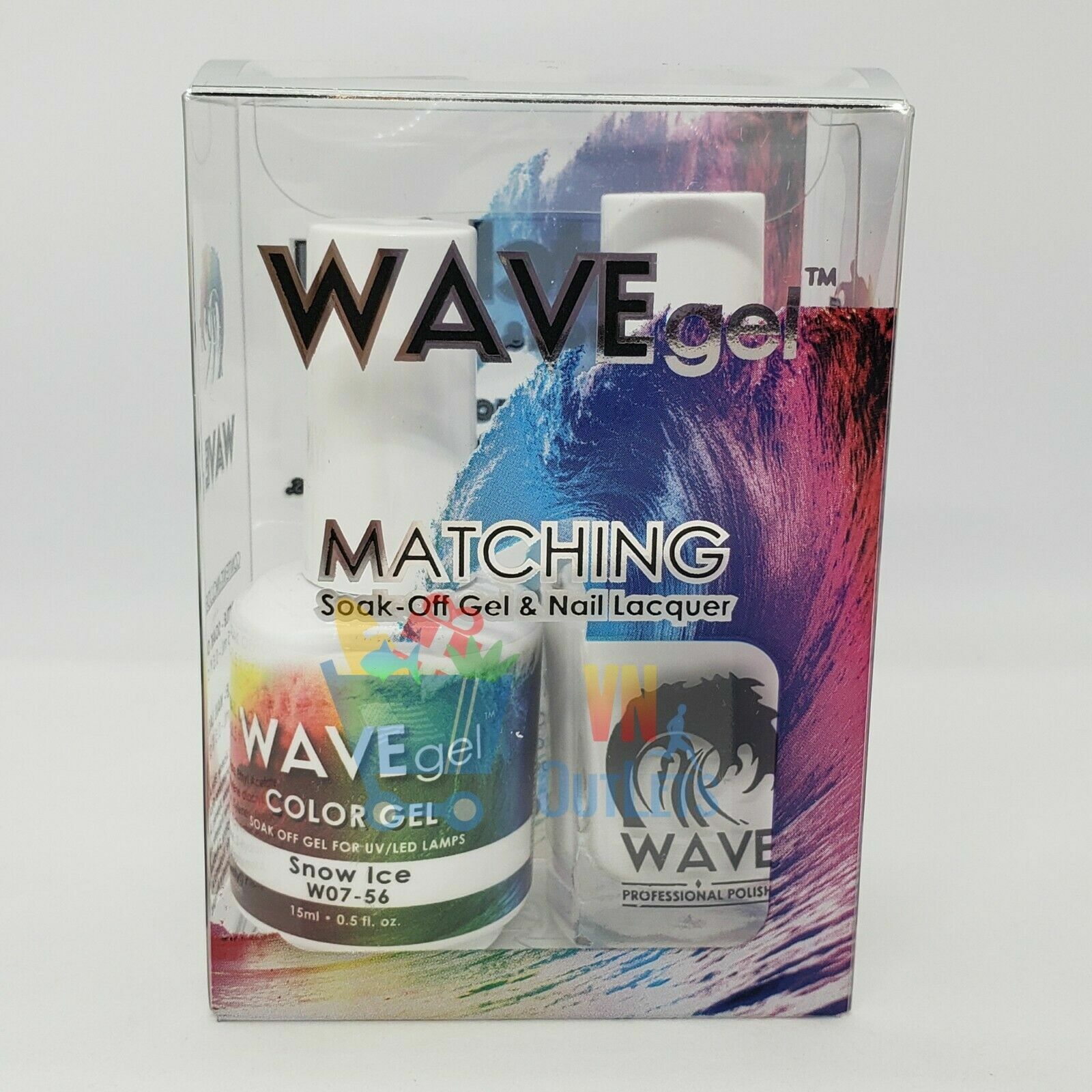 Wave Gel matching Soak Off Gel Polish 0.5 oz #56 W0756 SNOW ICE
