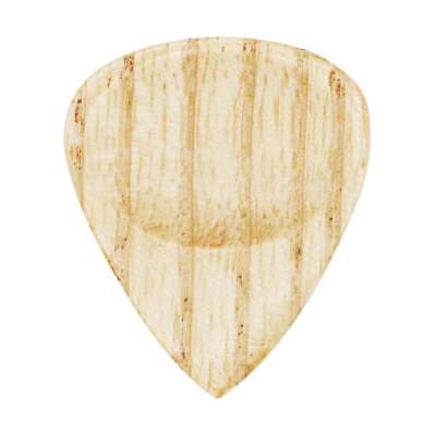 Ash Wood Guitar Pick - 3.0 mm - 351 Groove Shape - Handmade Exotic Plectrum