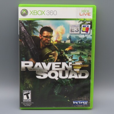 Raven Squad Microsoft Xbox 360 2009 Complete with Manual CIB Tested and Working