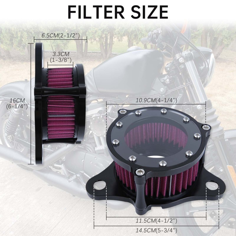 Buy Air Cleaner Intake Filter System Kit For Sportster XL883 XL1200 - View #10