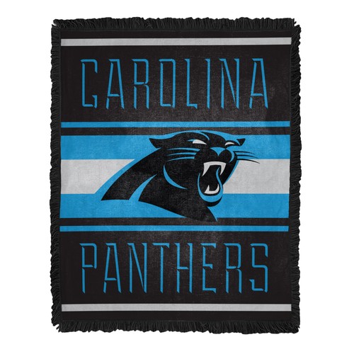 Тканое жаккардовое одеяло Northwest NFL Carolina Panthers Nose Tackle