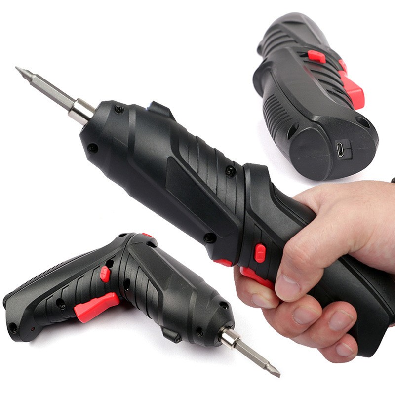 Mini Electric Cordless Screwdriver Drill Driver Power Tool Bit Set Rechargeable