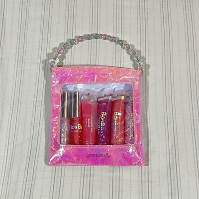 LOT of BonBons 6 Flavored Lip Juicer Gloss Sparkly Opened Lip Smacker Case I1