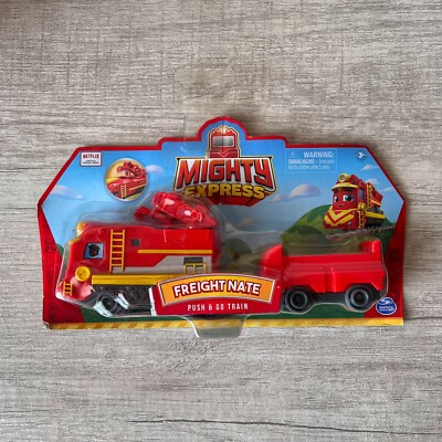 Mighty Express Freight Nate Push & Go Red Toy Train Netflix Series New MOC
