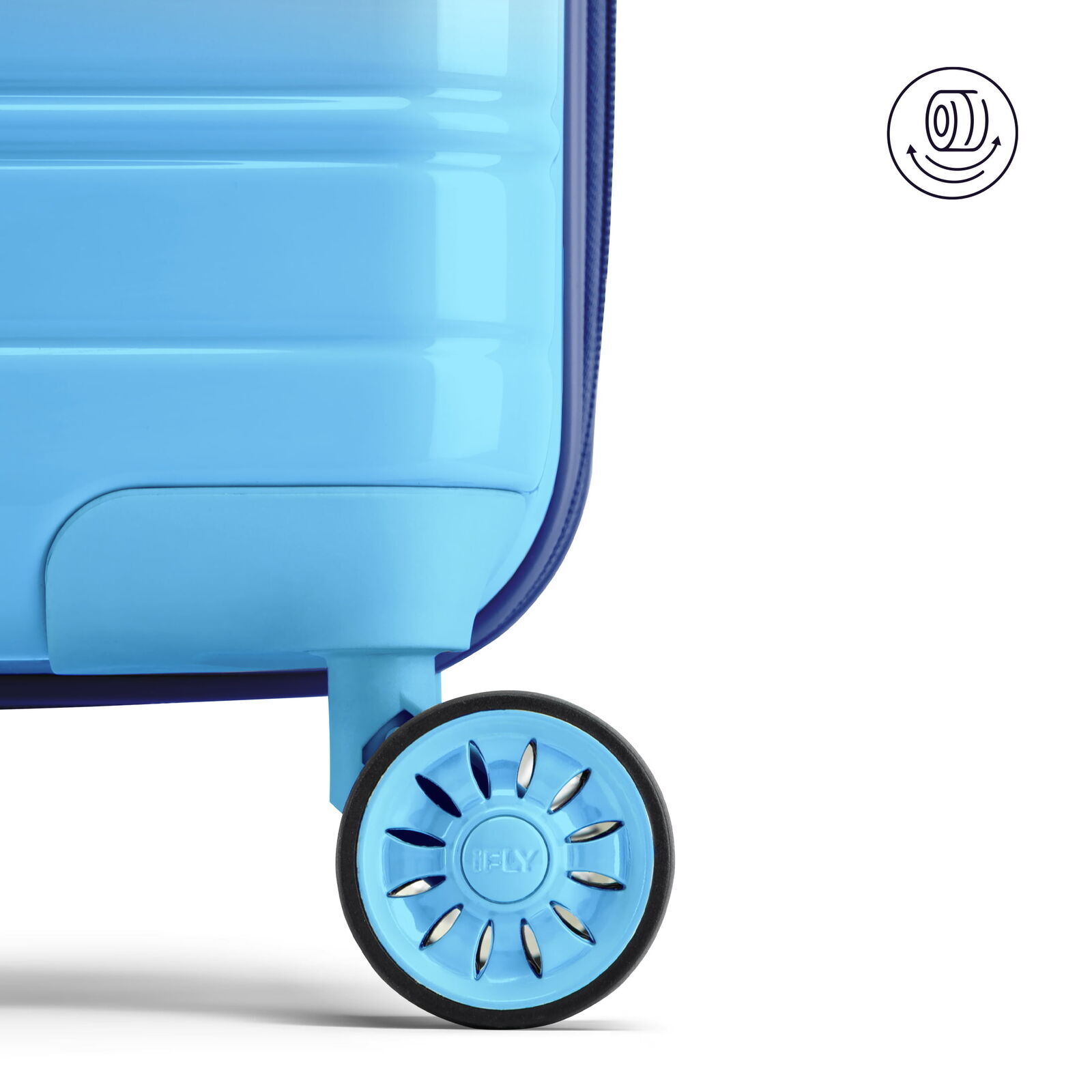 Carry Luggage 360 &deg;Electroplated Dual Wheels Telescopic Trolley Handle 6.8 lb
