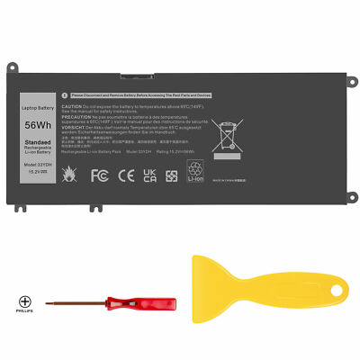 56Wh Battery for Dell Inspiron 17 7773 7786 G5 15 5587 P72F P30E P30E001 33YDH
