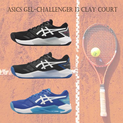 

Мужские теннисные туфли Asics GEL-Challenger 13 Clay Court Black Blue Novak Pick 1, Multicolor, Gel-challenger 13 Clay