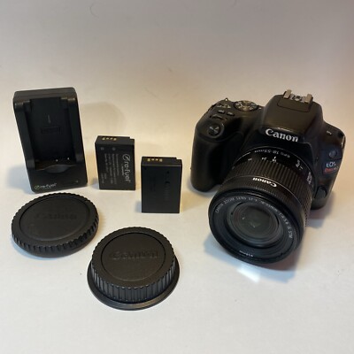 Canon EOS Rebel SL2 DS126671 DSLR Camera With EFS 18-55mm Lens Tested & Working