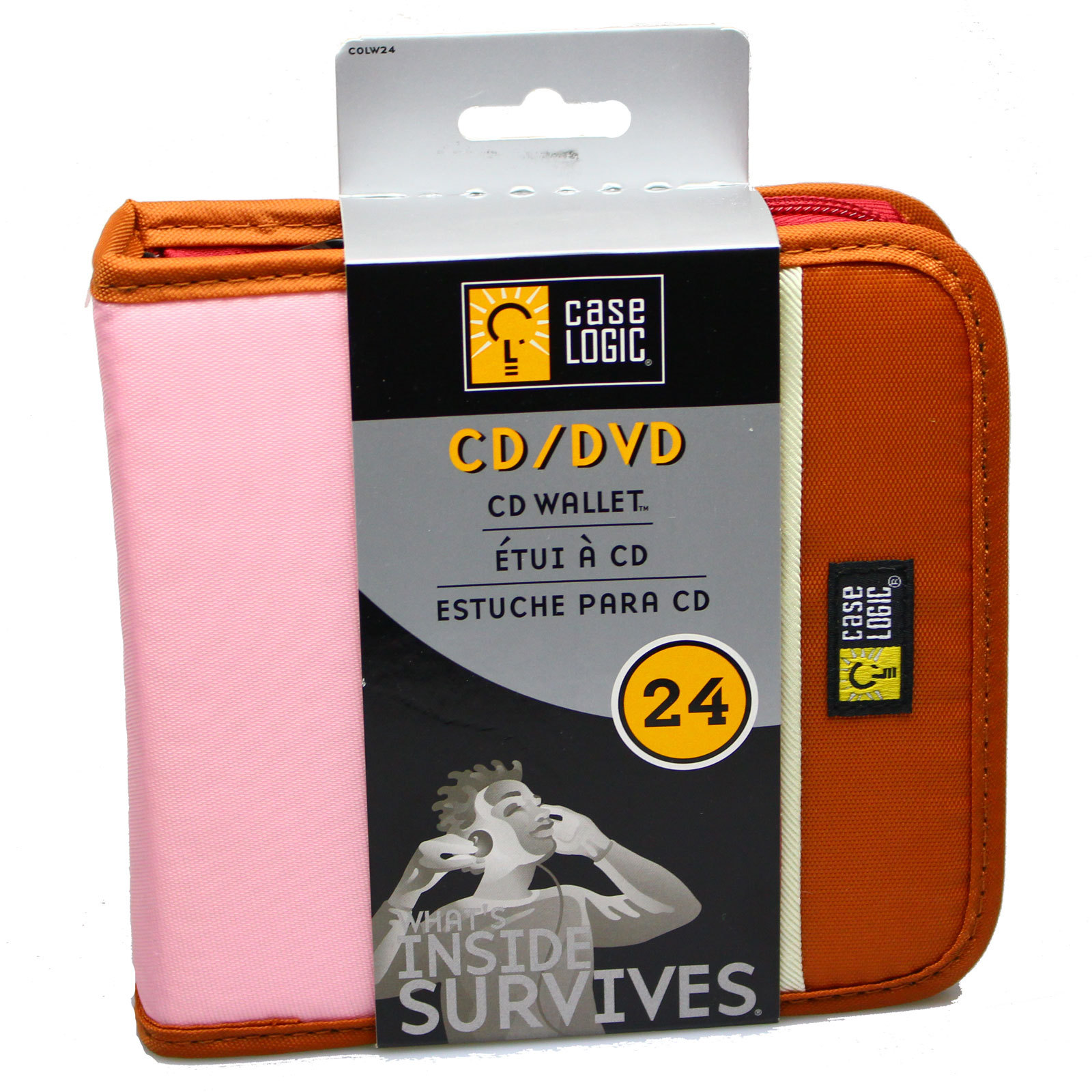 CASE LOGIC CD DVD BluRay Wallet Storage Carry Case 24 Disc Capacity