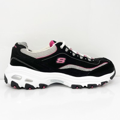 

Skechers Womens D Lites Life Saver 11860EW Черная повседневная обувь Кроссовки Размер 11, Черный, D Lites Life Saver
